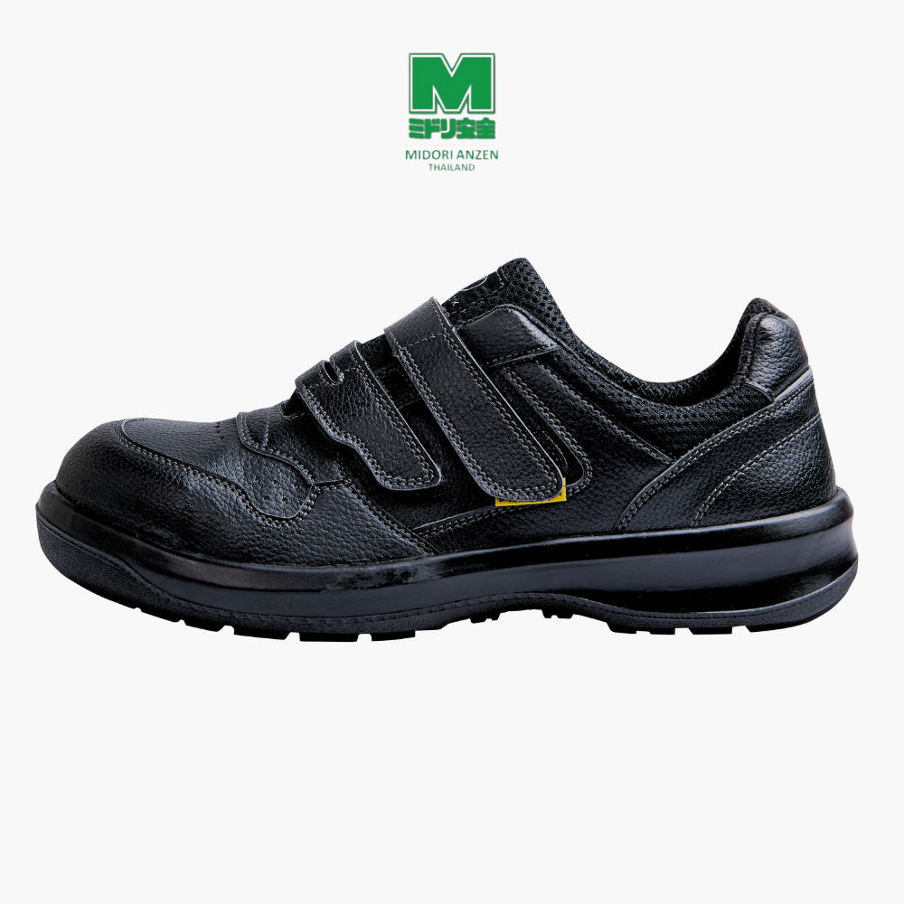 Midori Anzen รองเท้าเซฟตี้ พื้นเสริมเหล็ก กันทะลุ รุ่น UG3695 สีดำ / Safety sneaker with steel plate UG3695 BLACK