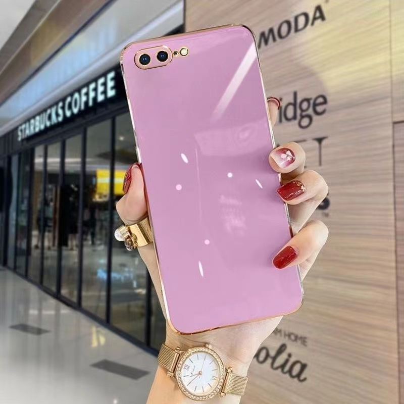 เคส TPU ขอบตรง สำหรับiPhone 6 6s 6plus 6splus 6+ i7 i8 SE2 SE3 7plus 8plus 7+ 8+กันกระแทก For ไอโฟน