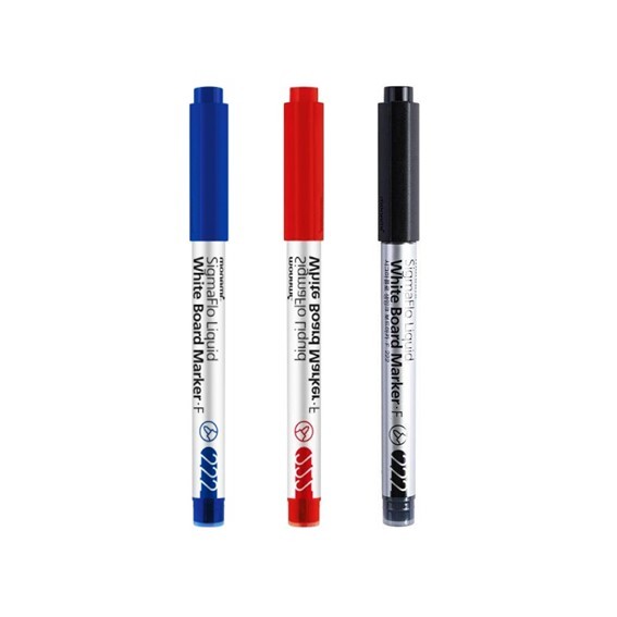 ปากกาไวท์บอร์ด โมนามิ Monami Whiteboard Marker Sigma Flo Liquid F 222 ขนาดหัว 1.3 mm.(ราคาต่อ 1 ด้าม)