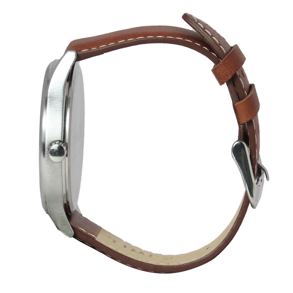 Timex TW00NTD58E Discoverer Brown Leather Analog Quartz Watch For Men 43mm.  นาฬิกา นาฬิกาข้อมือ นาฬิกาข้อมือผู้ชาย