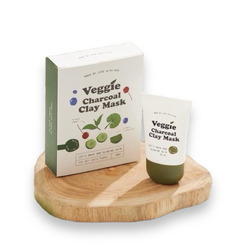 Sale!! มาส์คไพรเย็น Veggie Charcoal Clay Mask ขายเท เท คุ้มสุดคุ้ม