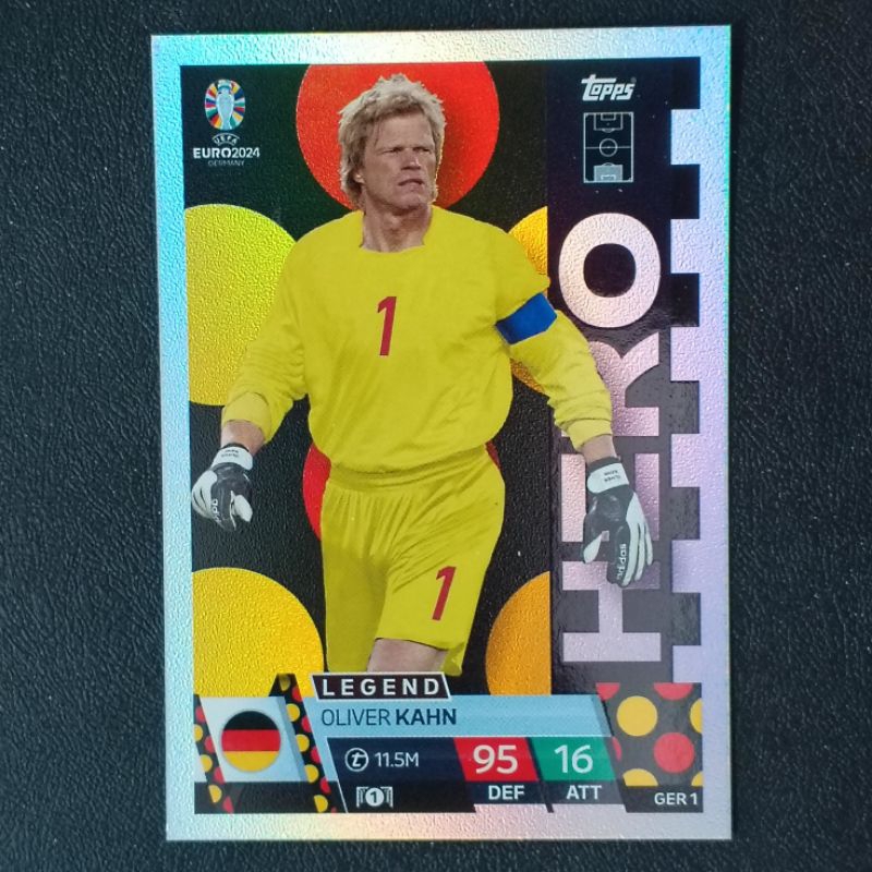 การ์ดฟุตบอล ยูโร 2024 แมตช์แอทแทค ฮีโร่ ( HERO TOPPS EURO 2024 MATCH ATTAX SOCCER  )