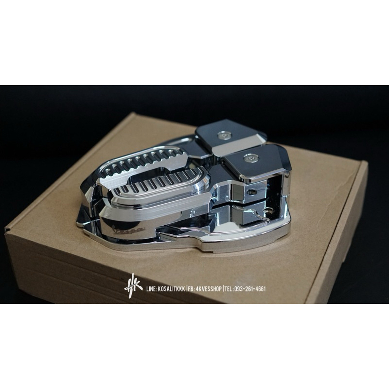 พักเท้าคนซ้อน CNC สำหรับ Vespa