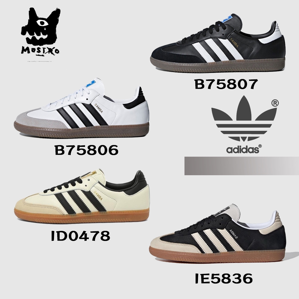 สินค้าของแท้ adidas originals Samba OG B75806 / B75807 / ID0478 / IE5836 Sports shoes