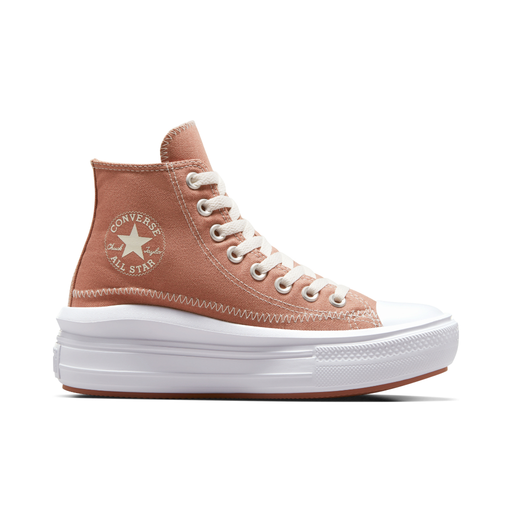 CONVERSE รองเท้าผ้าใบ รุ่น CTAS MOVE CRAFTED HI BROWN - A04672CF_F3BRXX สีน้ำตาล ผู้หญิง
