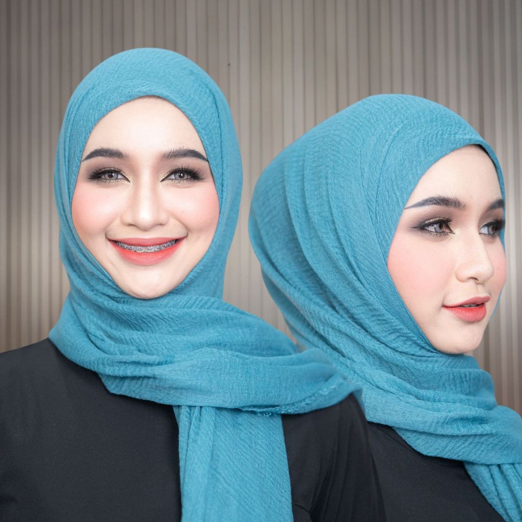 ฮิญาบมุสลิม ผ้าคลุมผมวิสคอส ผ้านิ่ม พันง่าย ได้หลายสไตล์ เหมาะสำหรับใส่ออกงาน hl25วาริสมุสลิม