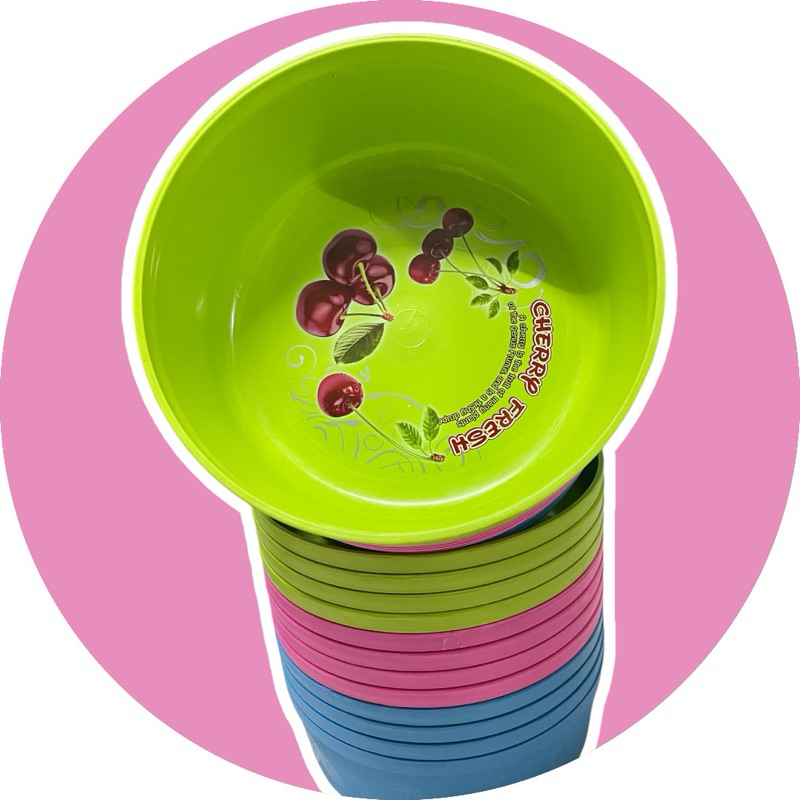 ขันน้ำสีหวานสดใส ยกโหล/12ใบ ขัน ขันน้ำ ขันน้ำพลาสติก ขันตักน้ำ ขันน้ำกลม ขันอาบน้ำ (ทางร้านคละสีให้ค่ะ) ขนาด21cm