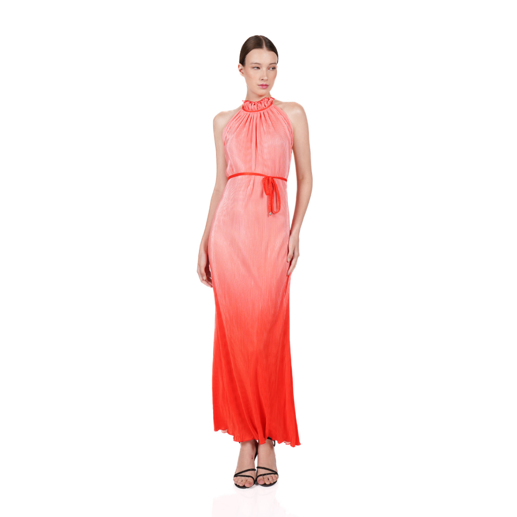 Kemissara Ombre Maxi Dress Red