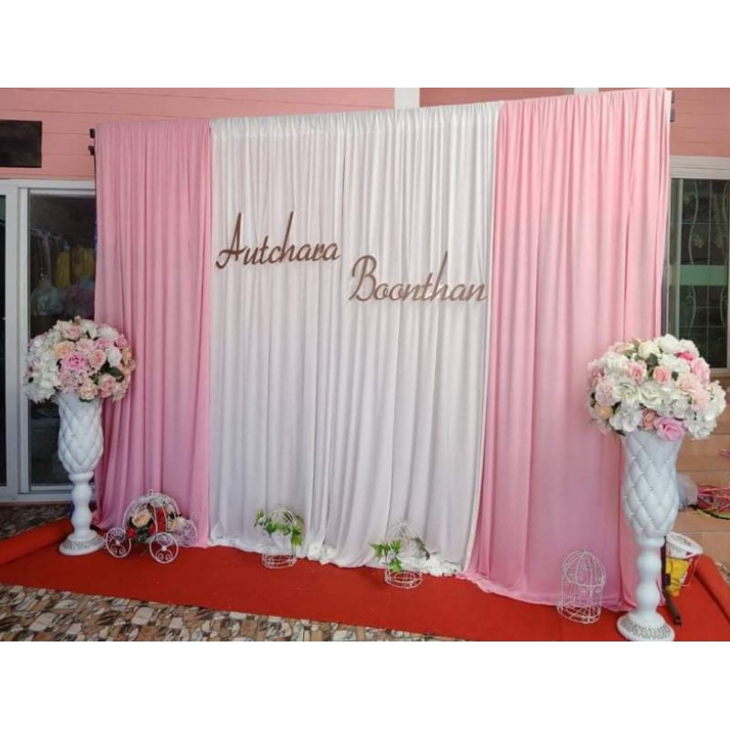 ผ้าม่านจัดงาน  งานแต่ง งานบวช งานเกษียณ
