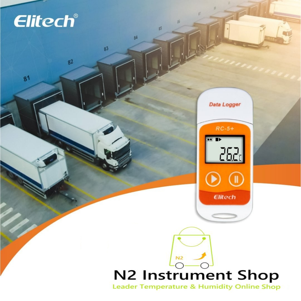 เครื่องวัดและบันทึกอุณหภูมิ Elitech RC-5+
