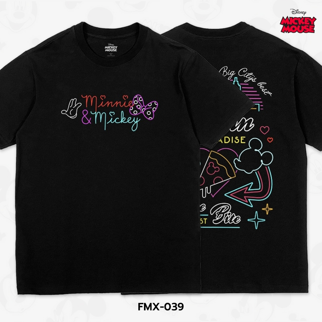Power 7 Shop เสื้อยืดลาย มิกกี้เมาส์ ลิขสิทธิ์แท้ ดิสนีย์ (FMX-039)