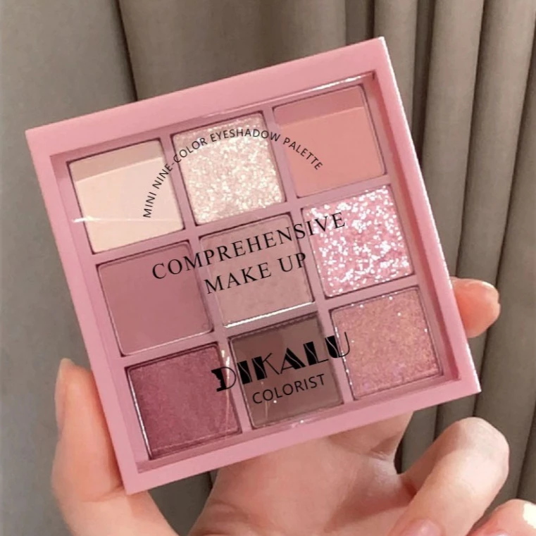 Dikalu Coco Venus DKL009 อายแชโดว์ทาตา 9 สี ชมพูนู้ด เนื้อดินน้ำมัน ใยไหม แมท ชิมเมอร์ ติดทน กันน้ำกันเหงื่อ Eye Shadow
