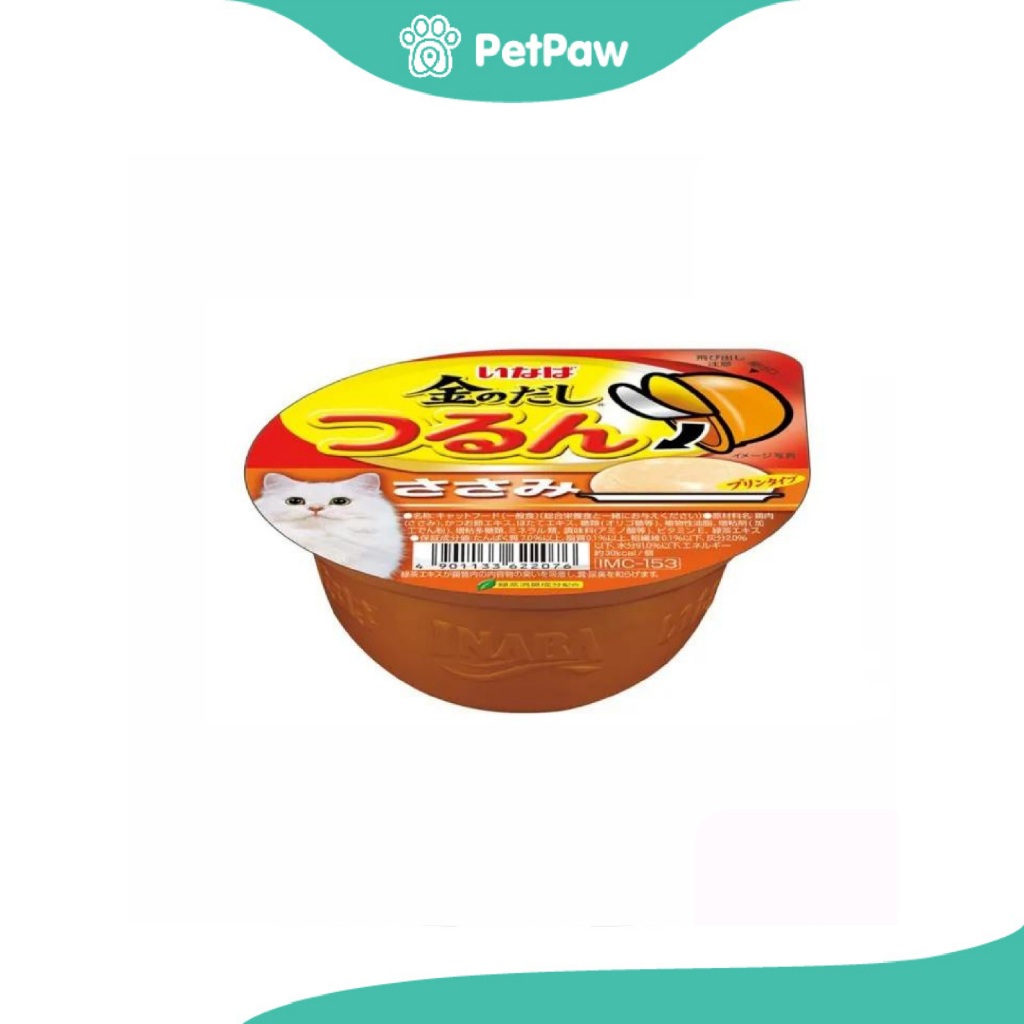 INABA อาหารเปียกแมวแบบถ้วย พุดดิ้งเนื้อสันในไก่ 65g (IMC-153) / 4901133622076(1pcs)