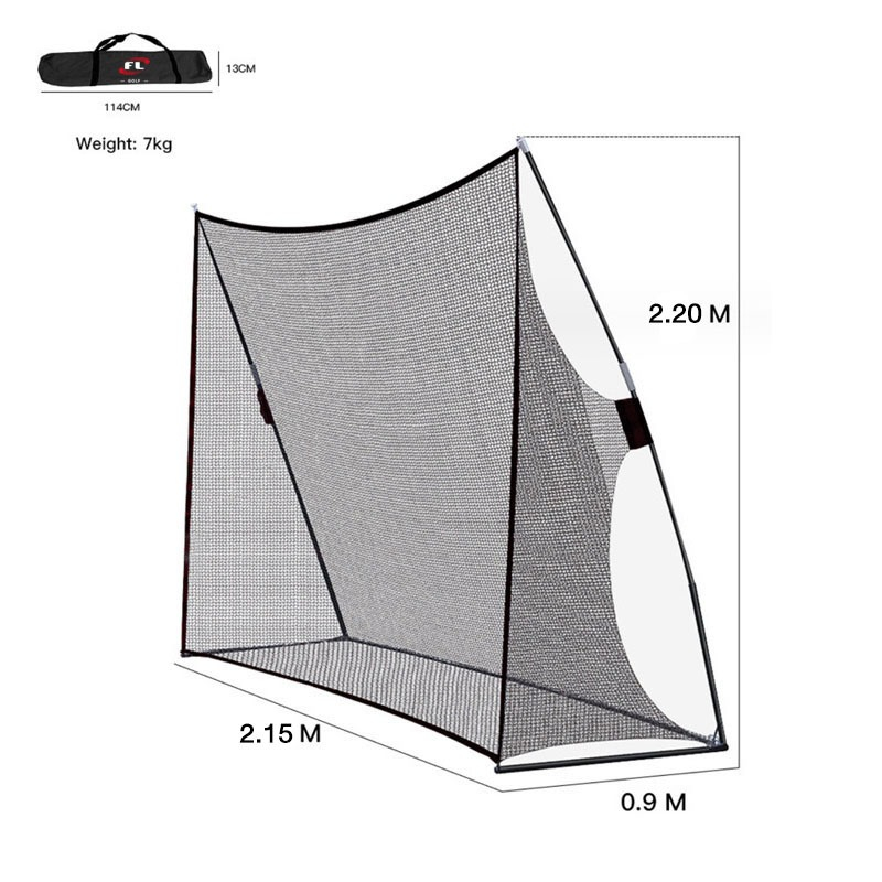 [11GOLF] ตาข่ายไดร์ฟกอล์ฟ สีดำ backyard2.15m X 0.9m X 2.2m รหัสสินค้า LXW020