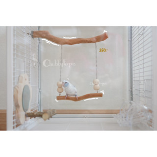 🤎พร้อมส่ง🤍 ของเล่นนก ชิงช้านก คอนไม้ชิงช้า ไม้จริง ขนาด25-35…