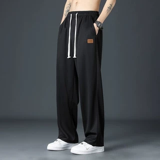 #057#L-5XL#กางเกงผ้าร่มฤดูร้อนกางเกงลำลองขายาวงานปักสวยๆใส่สบายเอวยางยืดเนื้อผ้าระบายอากาสได้ดี
