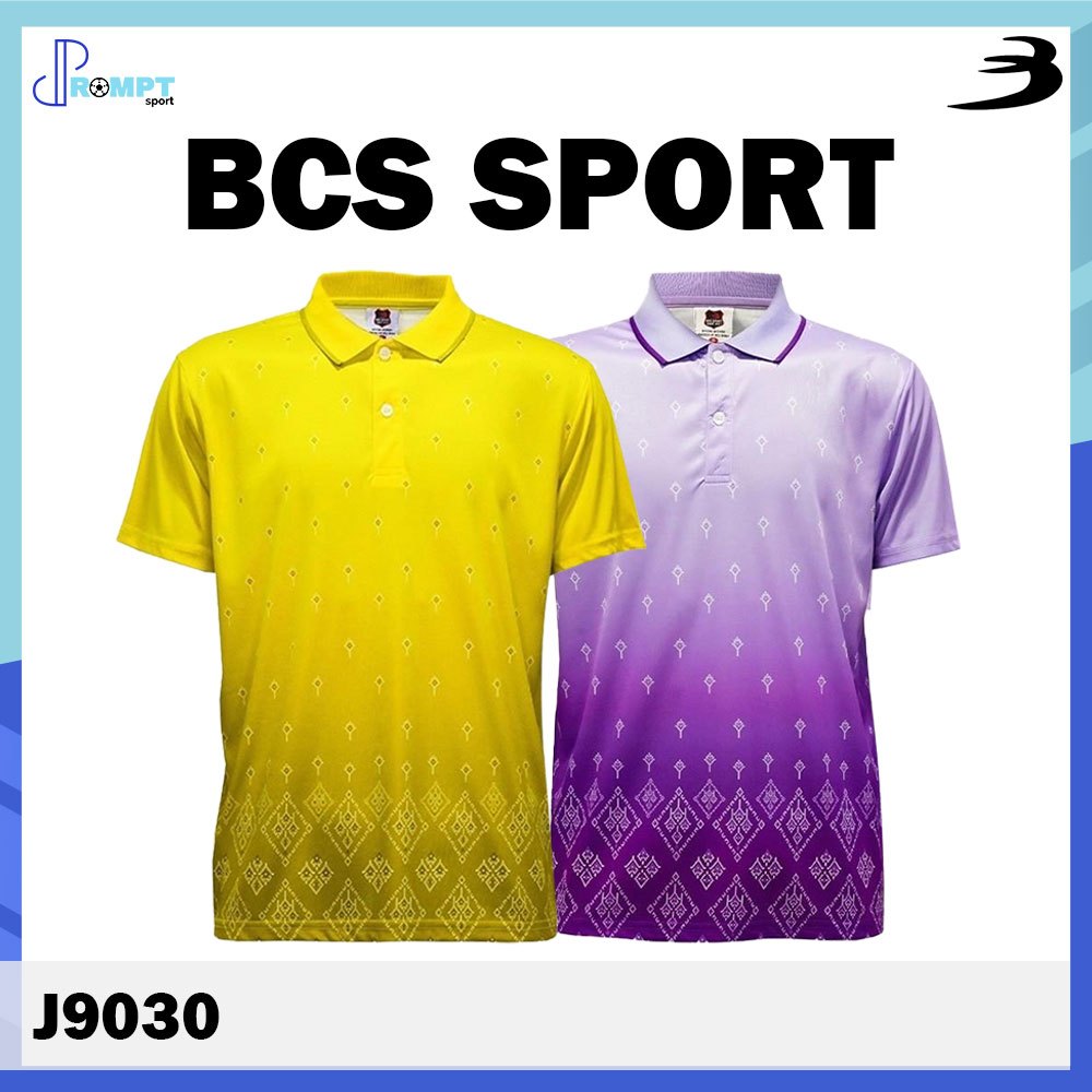 ถูกแทบทุน BCS SPORT เสื้อโปโลลายขอ เสื้อโปโล รหัส J9030 ใส่ได้ทุกเพศ แท้100%