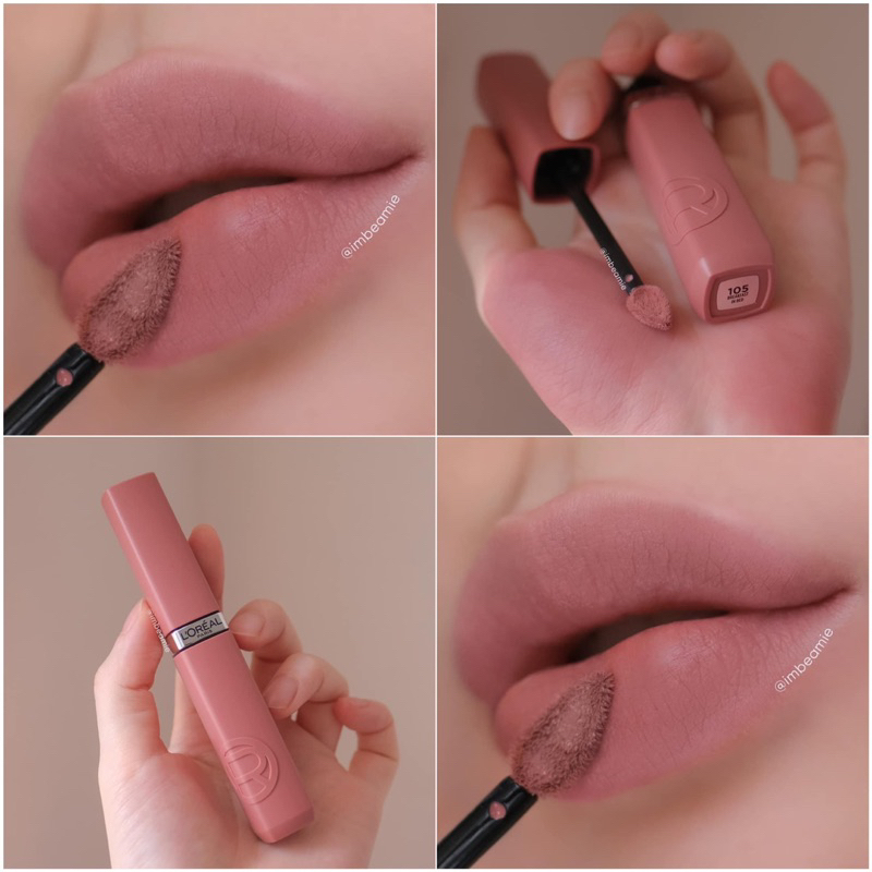 ลิป Loreal ใหม่ล่าสุด 105 ติดทนสะบัดดดด สีสวยมากกก Infallible Matte Resistance ปากเบลอ ปากฟูสุดๆ เบล