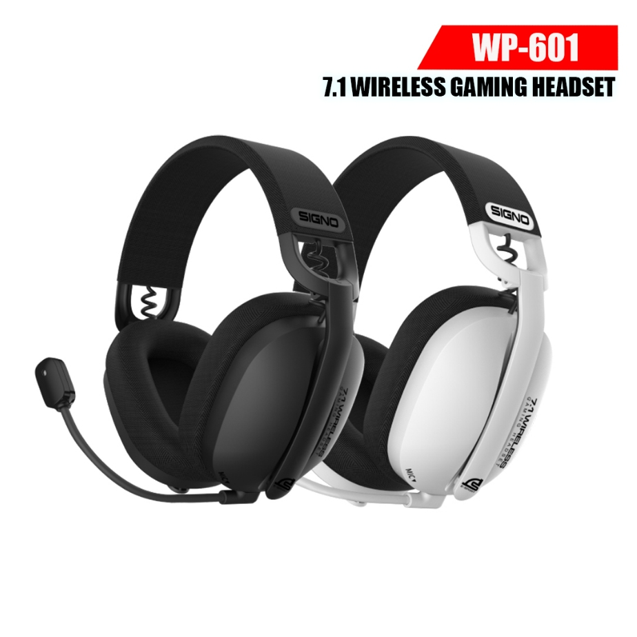 หูฟังไร้สาย SIGNO E-Sport 7.1 Wireless Gaming Headset MARLOS รุ่น WP-601 รองรับการใช้งาน 3 ระบบ