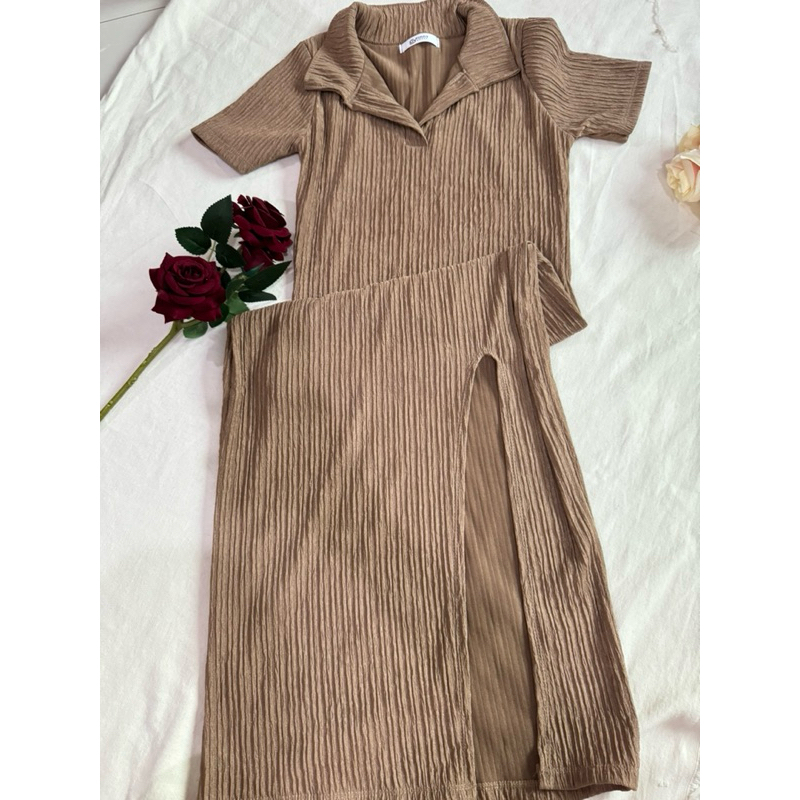 ส่งต่อ แม๊กซี่เดรส ผ้าเปลือกไม้ 🌈SpinnyHouse🌈