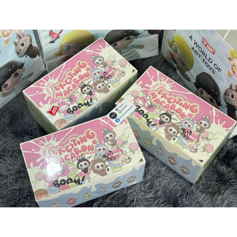 พร้อมส่ง ของแท้ LABUBU Macaron ยก Box ลุ้น Secret