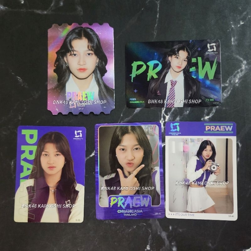 Praew Mindy การ์ด ver1 SP + SSR + UR + SR + R Card Chuang Asia 2024 chuangasia Vancard Rising Star แ