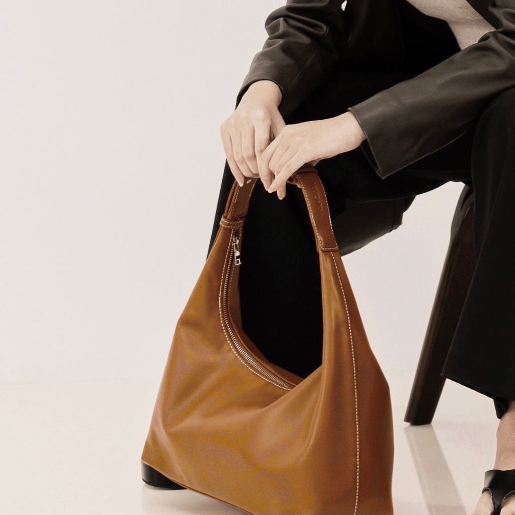 (**พร้อมส่ง) knack.bag - Hobo (L)- Coffee (สีกาแฟ)