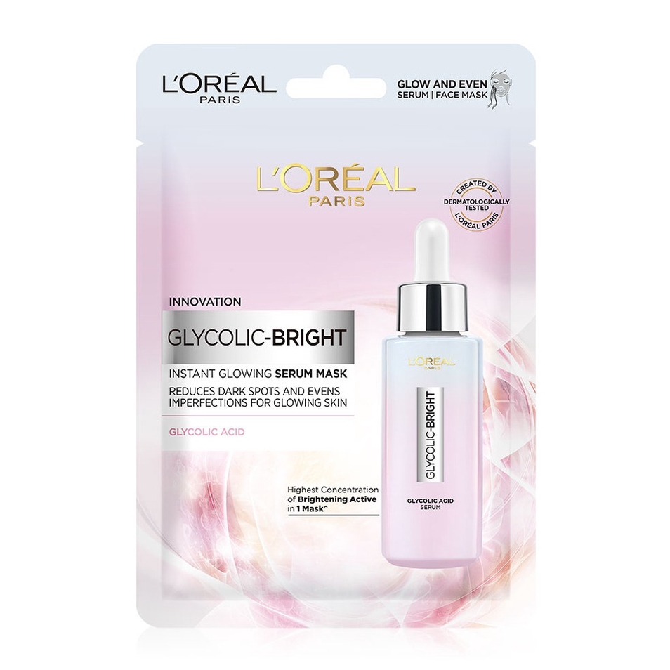 Loreal Paris Glycolic Bright Instant Glowing Serum Mask