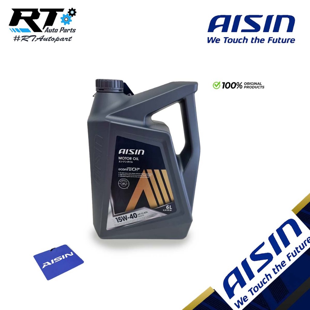 Aisin น้ำมันเครื่อง ไอซิน Aisin กึ่งสังเคราะห์ เกรด 15w40 ดีเชล CI-4 / SL ขนาด 6ลิตร 7ลิตร 8ลิตร / 15w-40