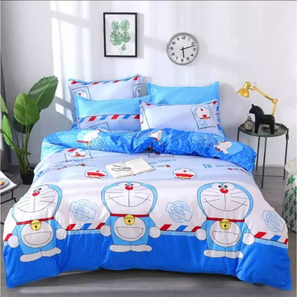 ชุดเครื่องนอน Doraemon ผ้าปูที่นอน ผ้านวม ปลอกหมอน 3.5/5/6 ฟุต thumbnail 8