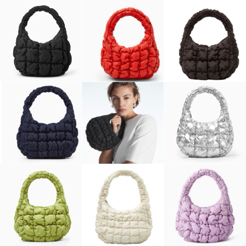 พร้อมส่ง <ใช้โค๊ดลด 30%ได้> COS Quilted Micro Bag ของแท้