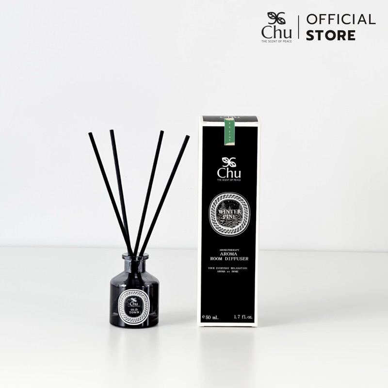 Chu Winter Pine Aroma Room Diffuser 50 ml. ก้านไม้หอมปรับอากาศ กลิ่นวินเทอร์ พายน์