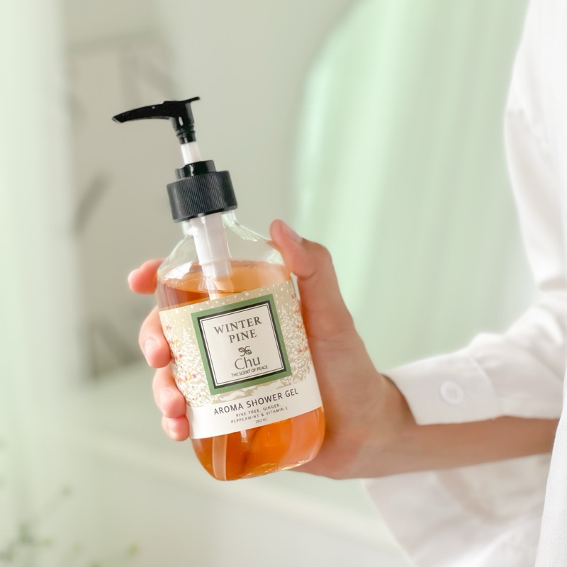 Chu Winter Pine Aroma Shower Gel 280 ml. เจลอาบน้ำบำรุงผิวอโรม่า กลิ่นวินเทอร์ พายด์
