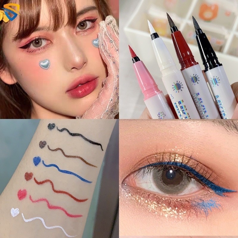 M434 ปากกาอายไลเนอร์ เนื้อลิขวิด สีสวย แห้งเร็ว เส้นคมชัด กันน้ำ ติดทนนาน