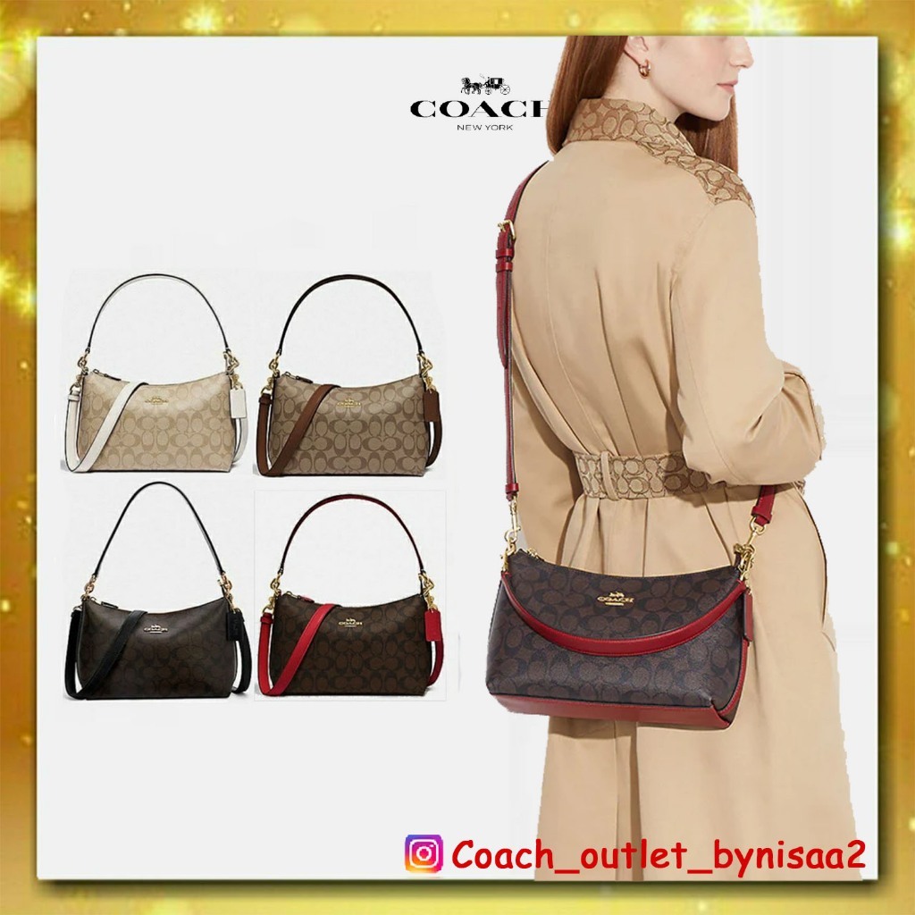 Coach LEWIS SHOULDER BAG IN SIGNATURE CANVAS