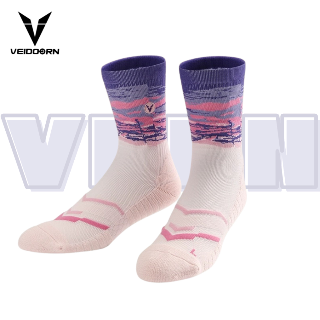 [veidoorn]รุ่นsunset ถุงเท้าข้อสั้นกันลื่น ถุงเท้ากีฬาข้อสั้น กันลื่น ทอนูนพิเศษ ปกป้องเท้า