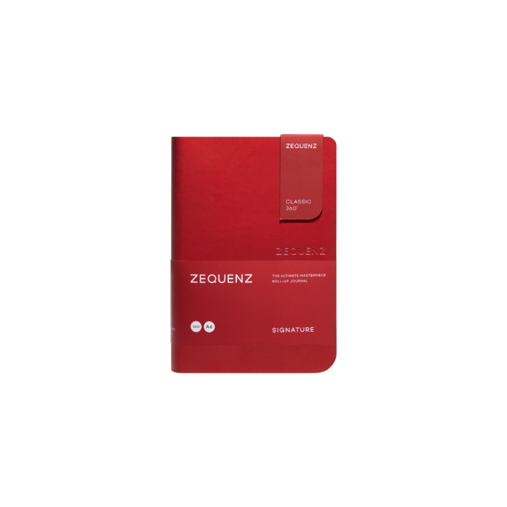 ZEQUENZ Signature Classic A6  “Red” สมุดโน๊ต Zequenz สีแดง ขนาด A6