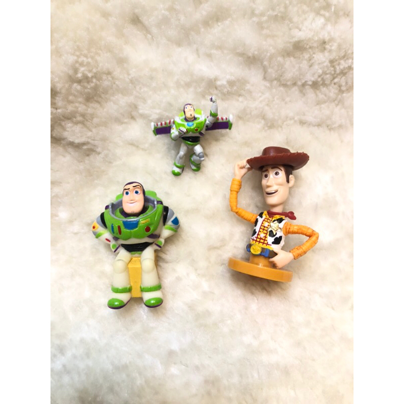 Buzz lightyear woody บัซ ไลท์เยียร์ วู้ดดี้ ToyStory Disney Pixar มือสอง งานแท้ งานเก่าค่ะ