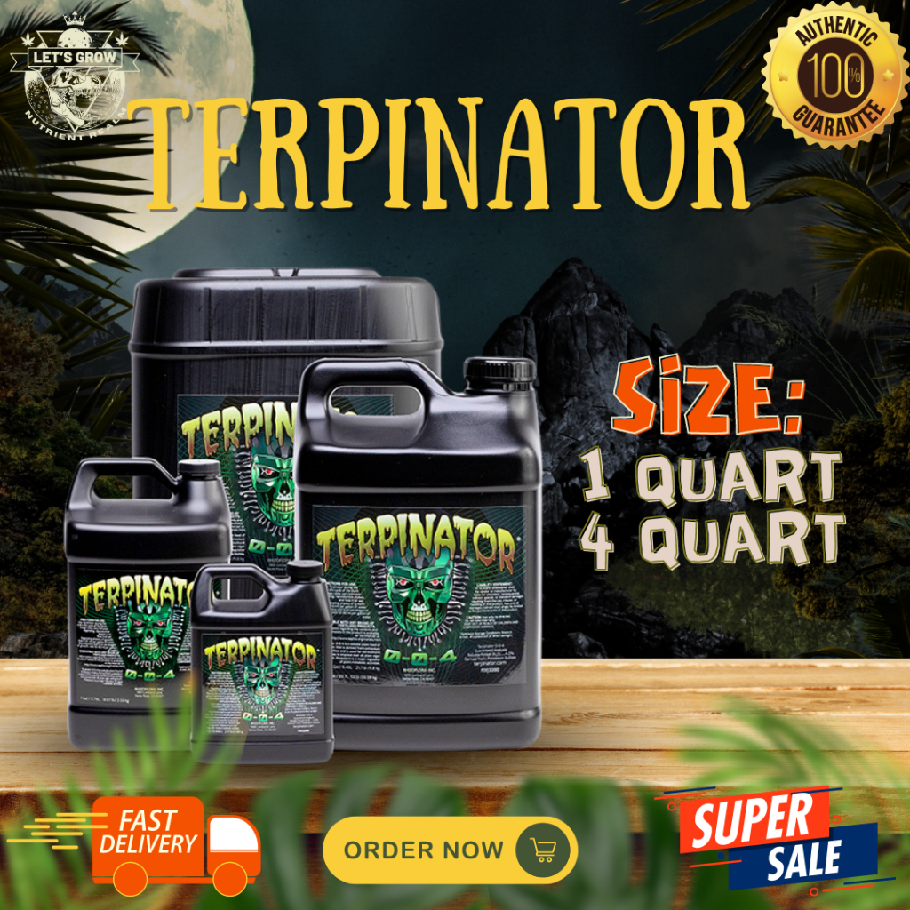Terpinator ปกป้องและยืดยาวกลิ่นหอมของผลไม้และดอกไม้ที่แห้งของพืชของคุณ ให้สารสำคัญที่พืชต้องการเพื่อผลิตน้ำมันที่หอมนุ่ม