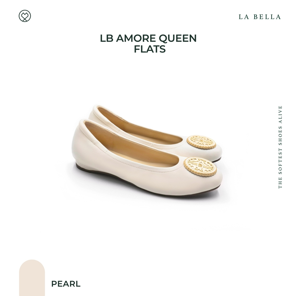 LA BELLA รุ่น LB AMORE QUEEN FLATS - PEARL