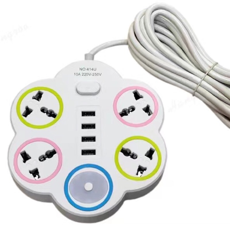 ปลั๊กไฟ รางปลั๊ก ผ่านมาตรฐานมอก. ปลอดภัย มีusb 5เมตร