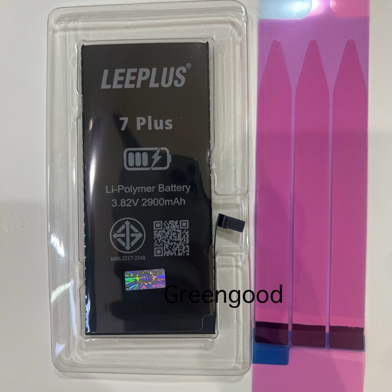 แบต Phone 7 plus แบตเช็คสุขภาพแบตได้ 100% แบต ไอโฟu 7พลัส แบตเตอรี่ 7Plus มี มอก. LEEPLUS