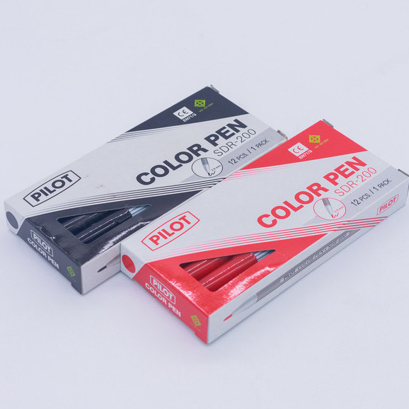 **ยกกล่อง12ชิ้น**  ปากกาเมจิกไพล็อต PILOT ปากกาเมจิกหัวแหลม ปากกาเคมีรุ่น SDR-200