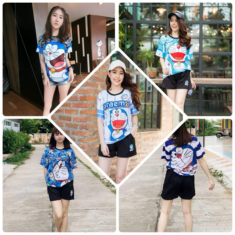 เสื้อการ์ตูนน่ารักๆ ลายโดเรม่อน มี 21 ลาย