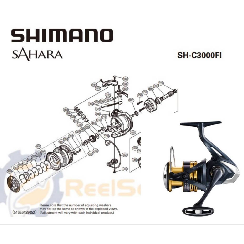 อะไหล่รอก SHIMANO SAHARA C3000HG