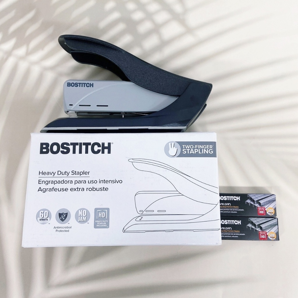 [Bostitch®] Heavy Duty Stapler 60 Sheet Two-Finger Stapling แม็ก เครื่องเย็บกระดาษ แบบสปริง สำหรับงานหนัก บรรจุ 60 แผ่น