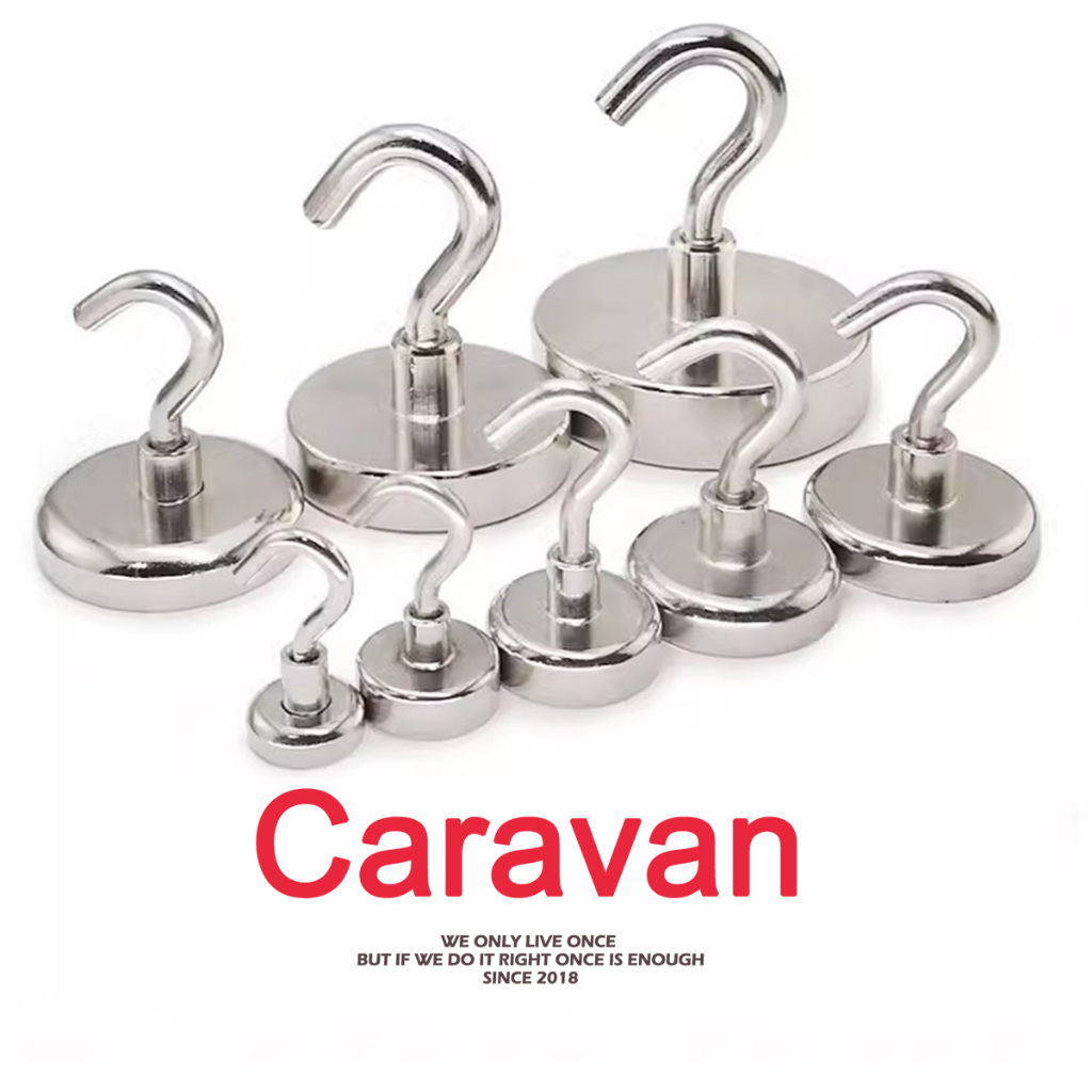 Caravan crew Magnet hook แม่เหล็กตะขอ ตะขอแม่เหล็ก