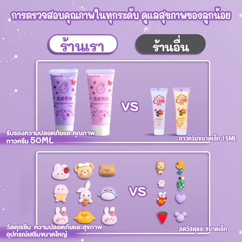 💥DIY ของเล่น ชุดวัสดุแฮนด์เมด สติ๊กเกอร์ กาวครีม กล่องสุ่ม ชุดทําพวงกุญแจ Goo น่ารัก ของเล่นสําหรับเด็กผู้หญิง - รูปที่ 6