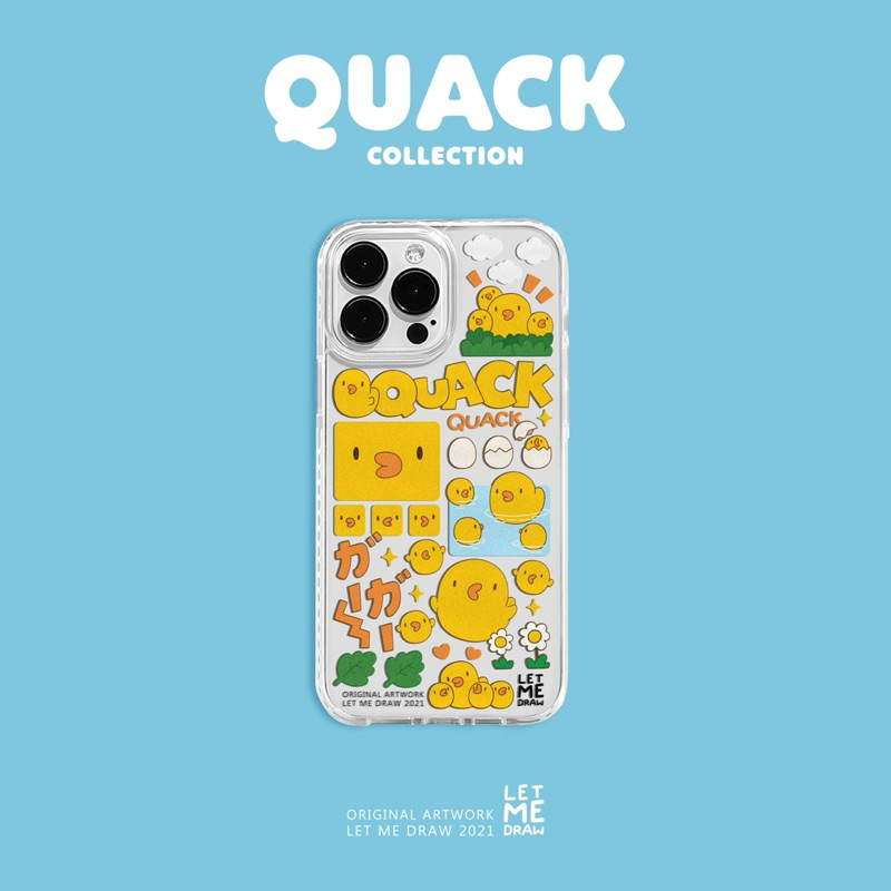 Letmedraw Case ลาย “A DUCK LIFE” *แจ้งรุ่นและสีของโทรศัพท์ทางแชท*