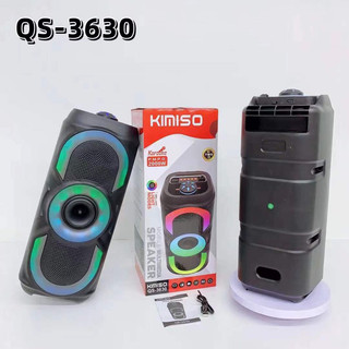 ลำโพงบลูทูธไร้สายรุ่น QS-3630 เชื่อมต่อ2ตัวได้พร้อมไฟLED ฟังก์ชั่นครบครัน